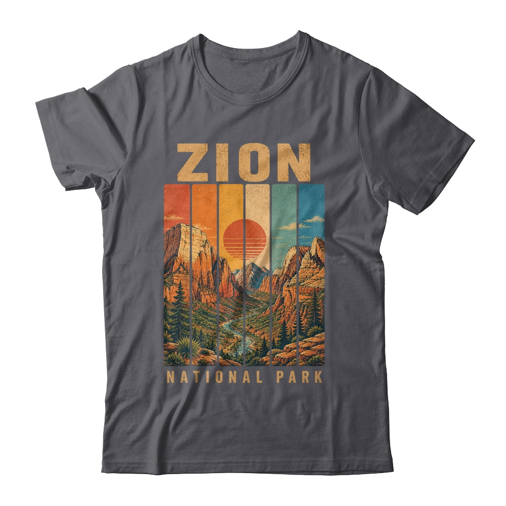 Zion National Park Utah Usa Outdoor Vintage Hiking Shirt & Tank Top | teecentury