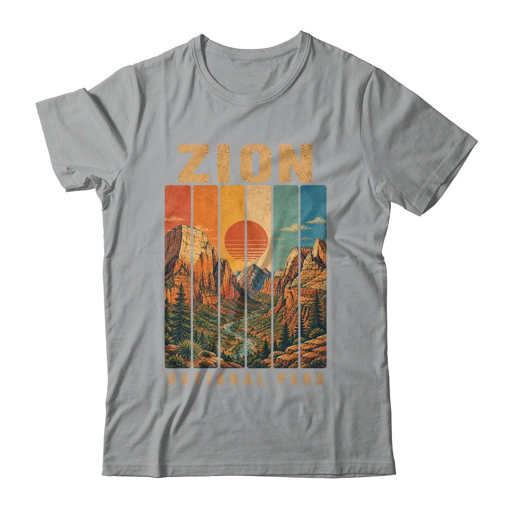 Zion National Park Utah Usa Outdoor Vintage Hiking Shirt & Tank Top | teecentury