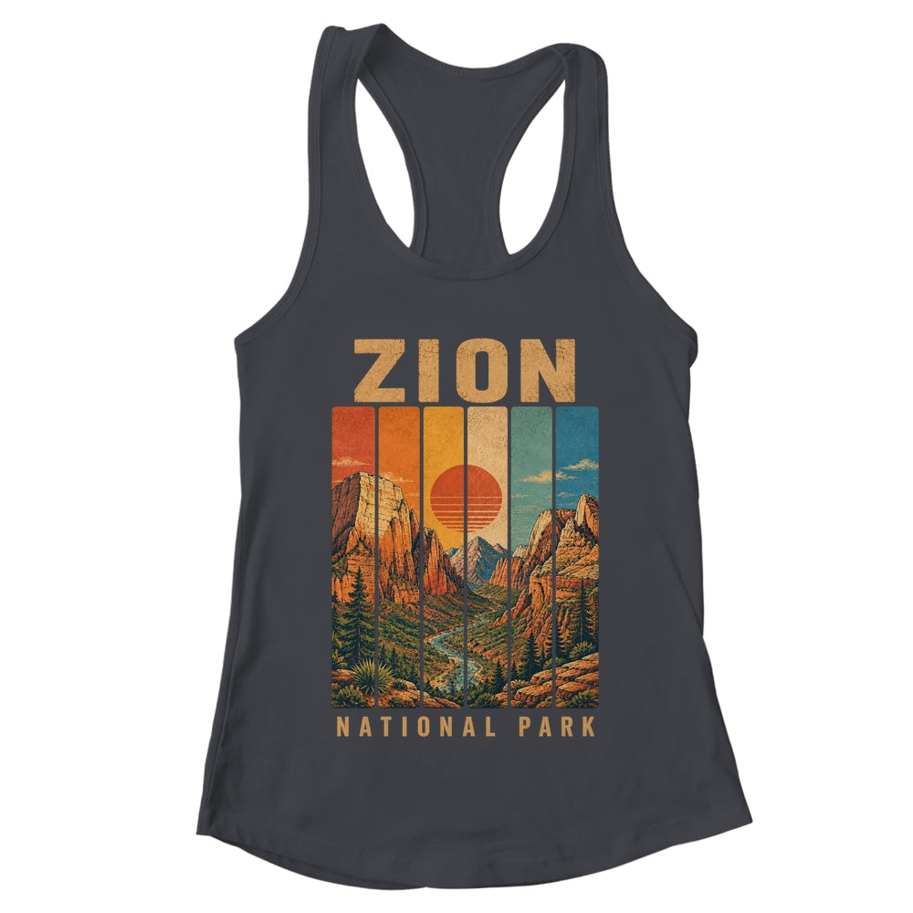 Zion National Park Utah Usa Outdoor Vintage Hiking Shirt & Tank Top | teecentury