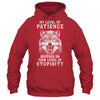 Wolf Men My Level Of Patience Depends On Your Level Of Stupidity T-Shirt & Hoodie | Teecentury.com