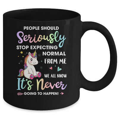 People Should Stop Expecting Normal From Me Unicorn Mug Coffee Mug | Teecentury.com