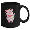 Santa Pig Christmas Lights Pig Lover Christmas Gift Mug Coffee Mug | Teecentury.com