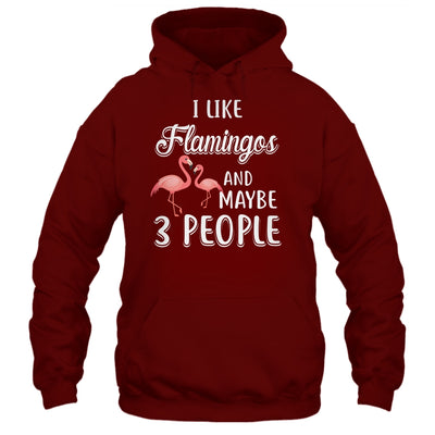 I Like Flamingos And Maybe 3 People T-Shirt & Hoodie | Teecentury.com