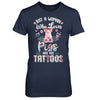 Just A Woman Who Loves Pigs And Has Tattoos T-Shirt & Tank Top | Teecentury.com