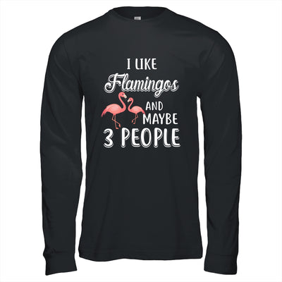 I Like Flamingos And Maybe 3 People T-Shirt & Hoodie | Teecentury.com