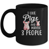 I Like Pigs And Maybe 3 People Mug Coffee Mug | Teecentury.com