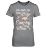 I'm A Simple Girl I Love Dogs Camping And Wine T-Shirt & Hoodie | Teecentury.com