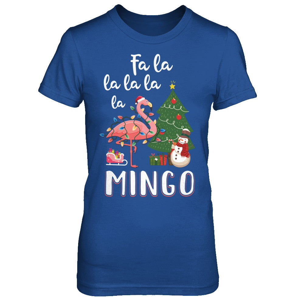 Cute Pink Flamingo Santa Hat Merry Christmas T-Shirt & Hoodie | Teecentury.com
