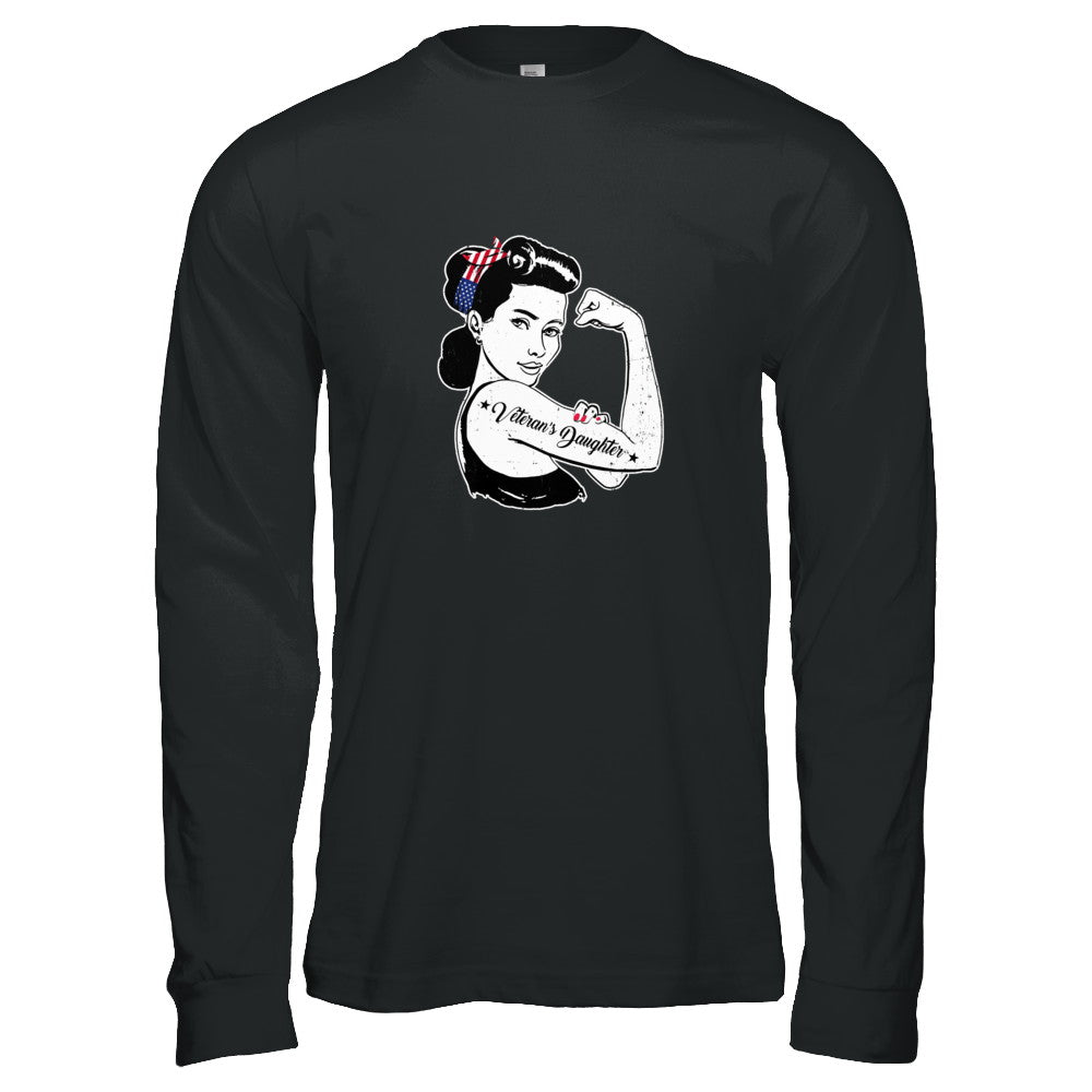 4Th Of July Veteran's Daughter From Dad Army T-Shirt & Tank Top | Teecentury.com