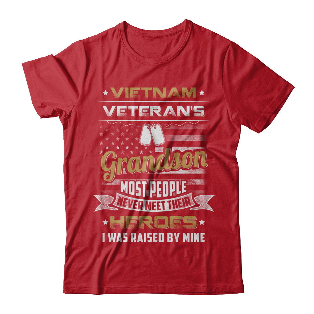 Vietnam Veteran's Grandson I Was Raised By Mine T-Shirt & Hoodie | Teecentury.com