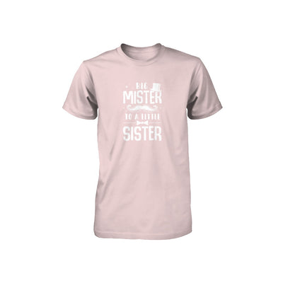 Big Mister To A Little Sister Baby Kid Shower Youth Youth Shirt | Teecentury.com