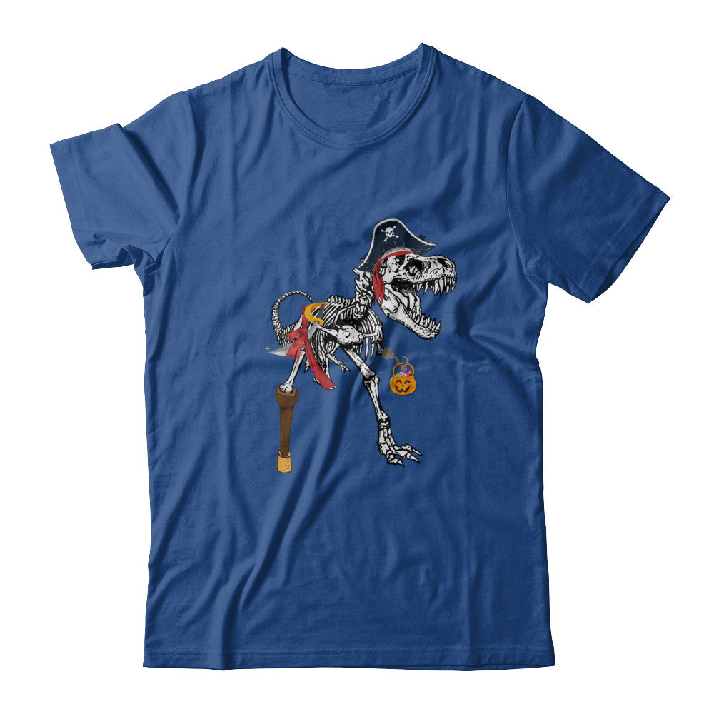 Dinosaurs T-Rex Skeleton Pirate Halloween Saurus For Men Women T-Shirt & Hoodie | Teecentury.com