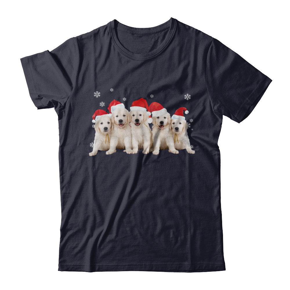 Funny Golden Retriever Puppies Christmas Dog Gift T-Shirt & Hoodie | Teecentury.com