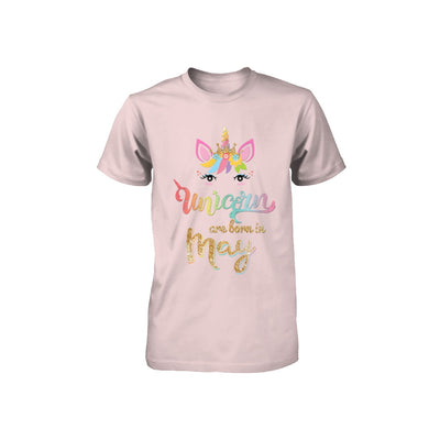 Cute Unicorns Are Born In May Birthday Gift Youth Youth Shirt | Teecentury.com
