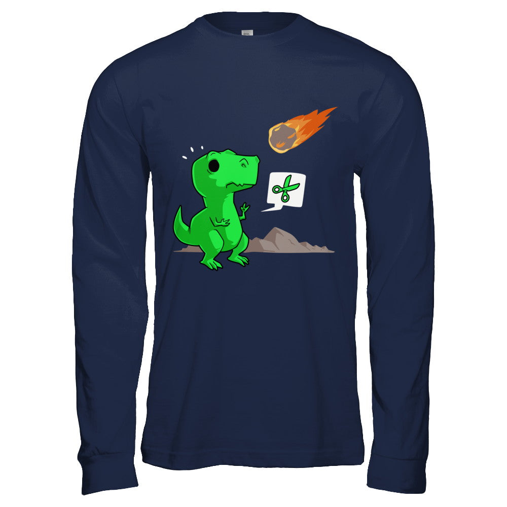 Rock Paper Scissors Funny Dinosaur T-Shirt & Hoodie | Teecentury.com