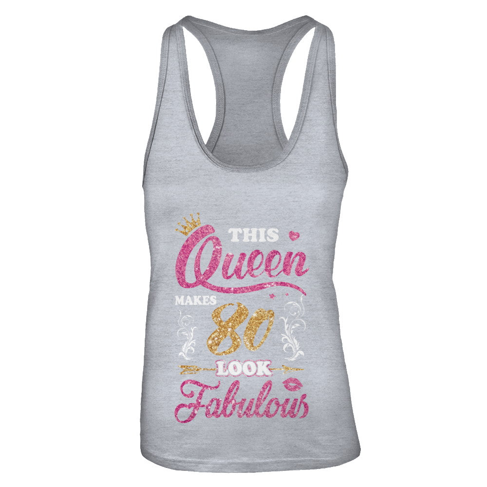 This Queen Makes 80 Look Fabulous 1942 80th Birthday T-Shirt & Tank Top | Teecentury.com