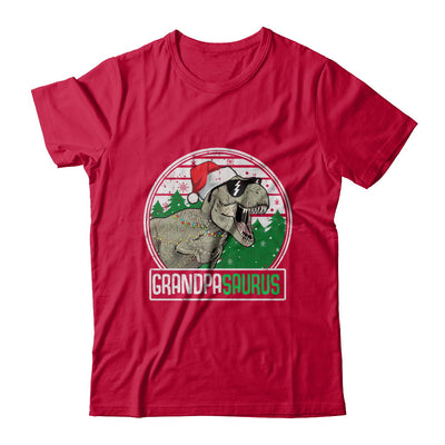 Grandpasaurus Grandpa Dinosaur T-Rex Family Christmas T-Shirt & Sweatshirt | Teecentury.com