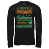 Halloween This Is My Human Costume I'm Really A Dinosaur T-Shirt & Hoodie | Teecentury.com
