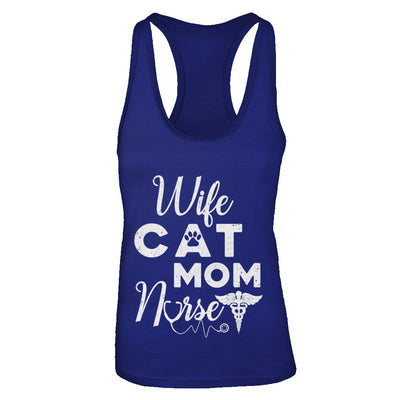 Wife Cat Mom Nurse T-Shirt & Tank Top | Teecentury.com