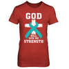 God Will Give Me Strength Teal Ovarian Cancer Gift T-Shirt & Hoodie | Teecentury.com