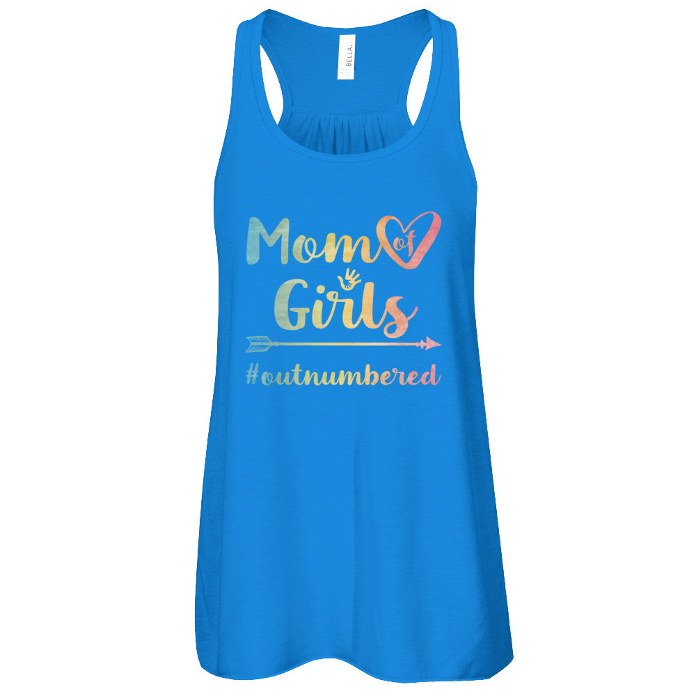 Mom Of Girls Outnumbered T-Shirt & Tank Top | Teecentury.com