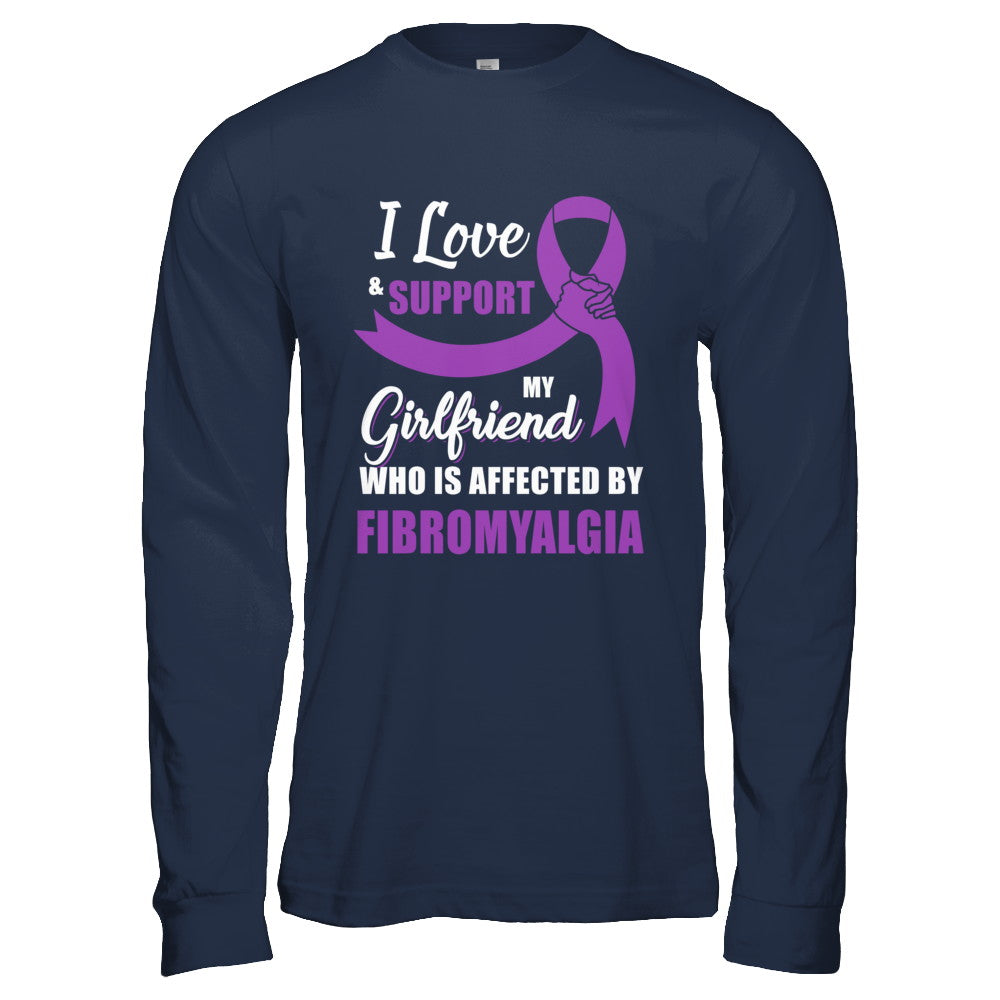 Fibromyalgia Awareness Support Purple Girlfriend Boyfriend T-Shirt & Hoodie | Teecentury.com
