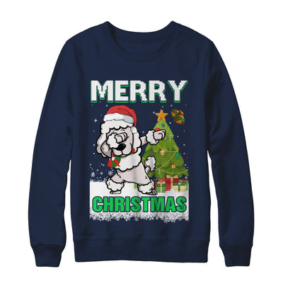 Cute Poodle Claus Merry Christmas Ugly Sweater T-Shirt & Sweatshirt | Teecentury.com