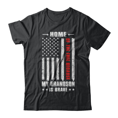 Home Of The Free Because My Grandson Is Brave Papa Grandma T-Shirt & Hoodie | Teecentury.com