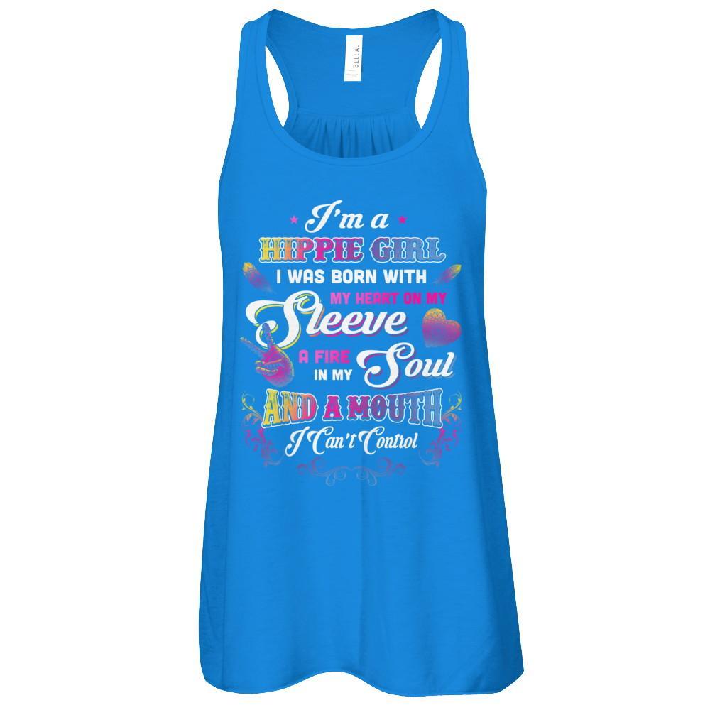 I'm A Hippie Girl I Was Born With My Heart T-Shirt & Tank Top | Teecentury.com