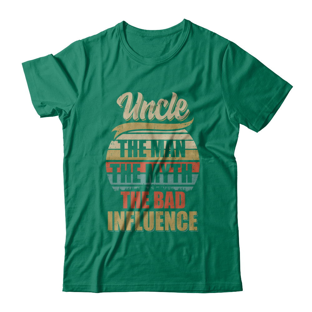 Vintage Uncle The Man The Myth The Bad Influence T-Shirt & Hoodie | Teecentury.com