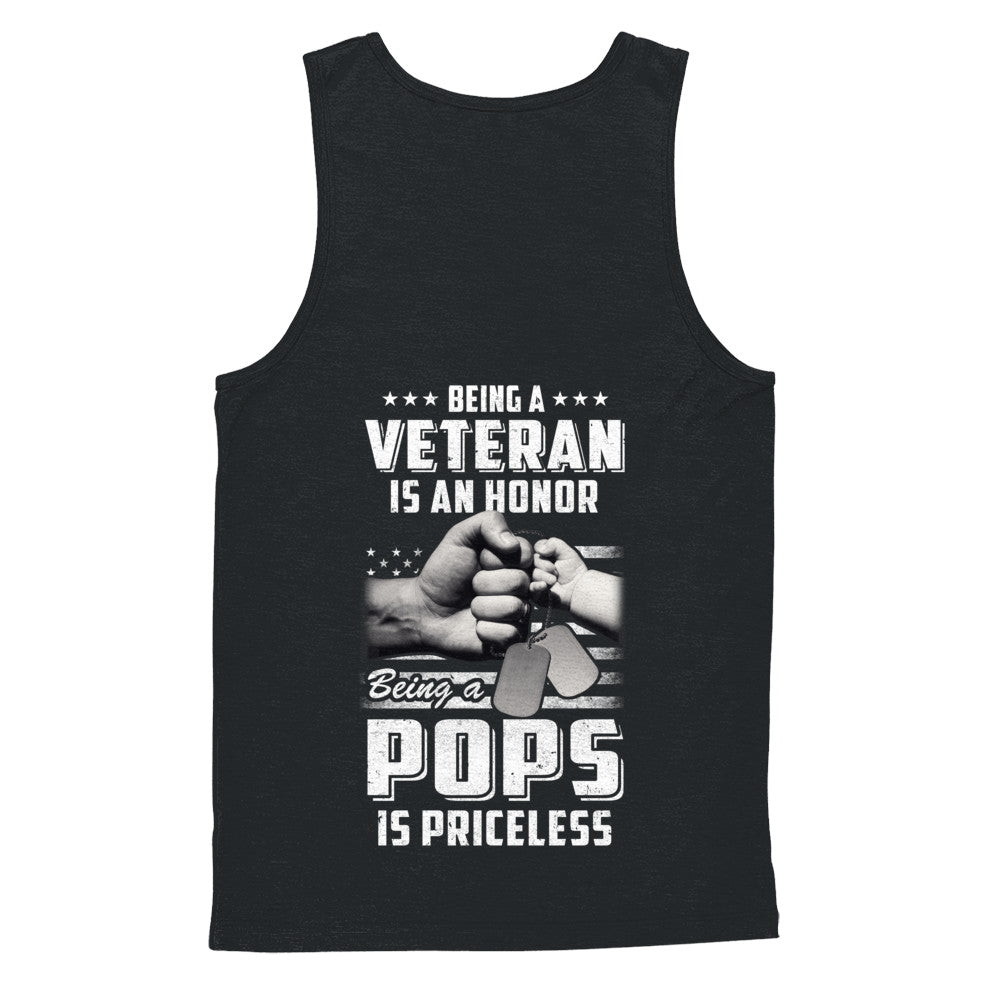 Being A Veteran Is An Honor Being A Pops Is Priceless T-Shirt & Hoodie | Teecentury.com
