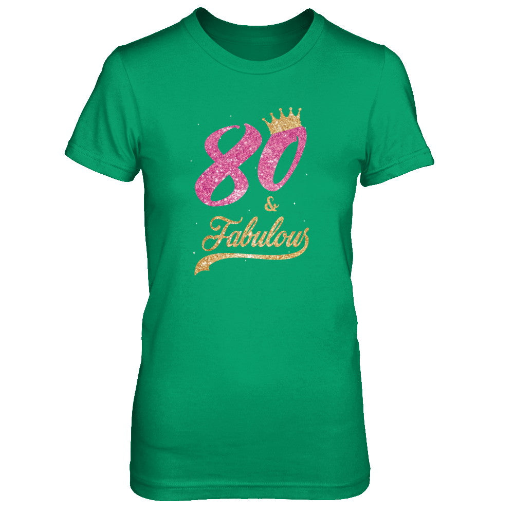 80 And Fabulous 1942 80th Birthday Gift T-Shirt & Tank Top | Teecentury.com