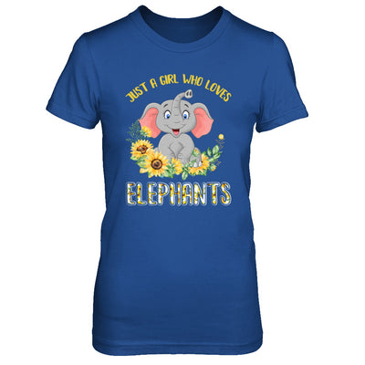 Just A Girl Who Loves Elephants And Sunflowers T-Shirt & Hoodie | Teecentury.com