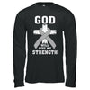 God Will Give Me Strength Grey Gray Cancer Ribbon Gift T-Shirt & Hoodie | Teecentury.com