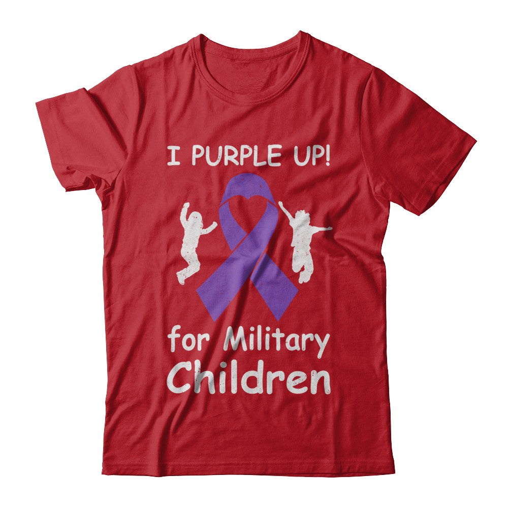 I Purple Up For Month Of The Military Child T-Shirt & Hoodie | Teecentury.com