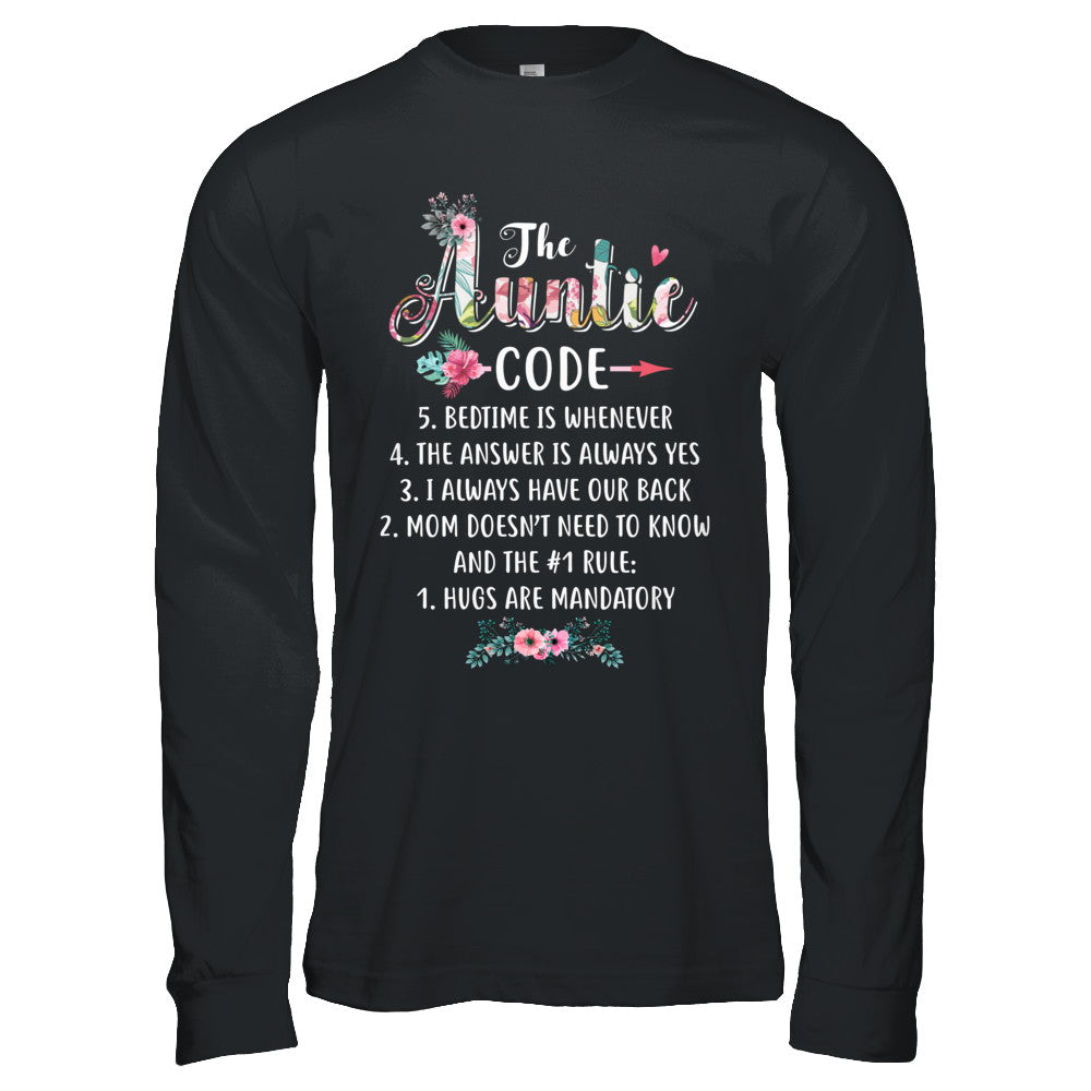 Funny The Auntie Code T-Shirt & Hoodie | Teecentury.com