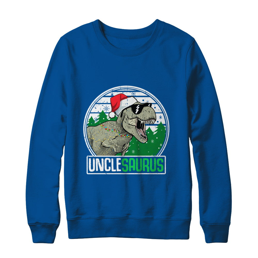 Unclesaurus Uncle Dinosaur T-Rex Family Christmas T-Shirt & Sweatshirt | Teecentury.com