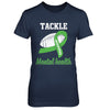 Football Survivor Tackle Green Mental Health Awareness T-Shirt & Hoodie | Teecentury.com