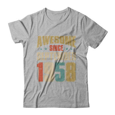 Vintage Retro Awesome Since September 1958 64th Birthday T-Shirt & Hoodie | Teecentury.com