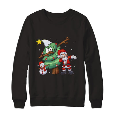 Dabbing Santa Through The Snow T-Shirt & Sweatshirt | Teecentury.com