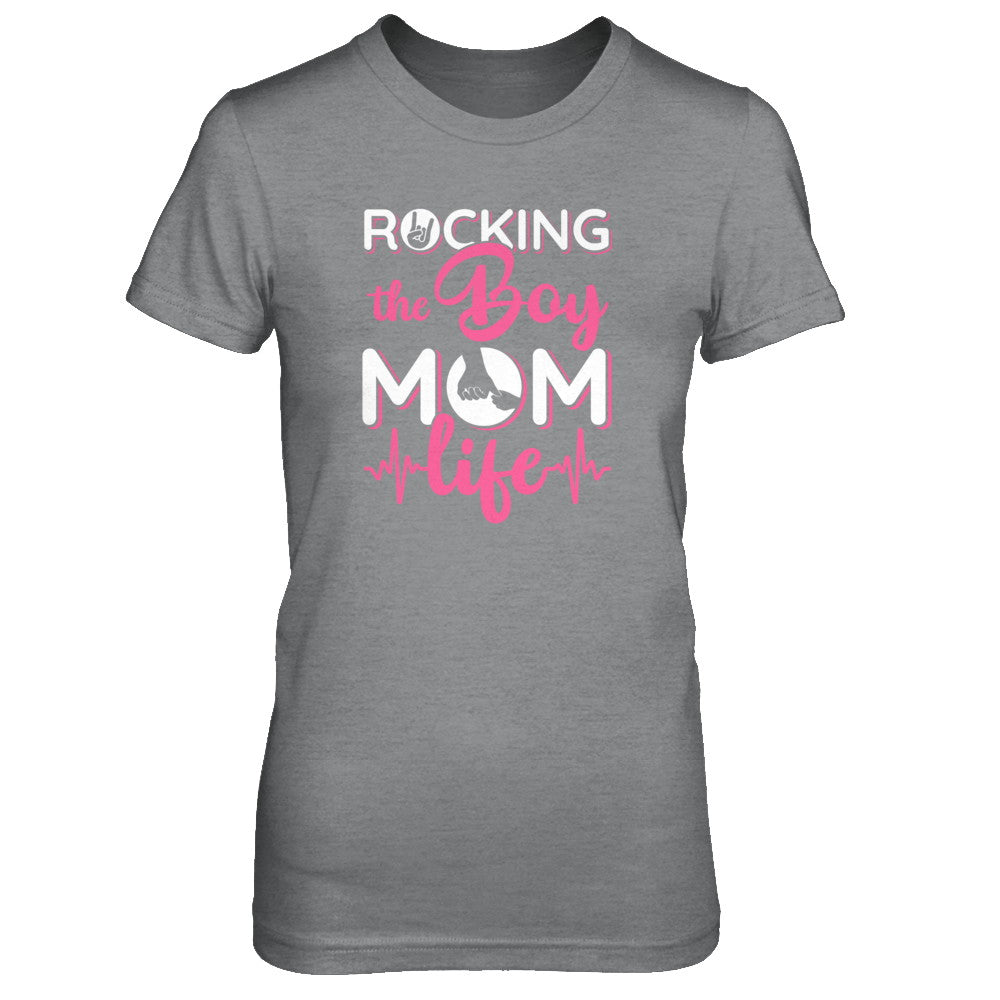 Rocking The Boy Mom Life T-Shirt & Tank Top | Teecentury.com