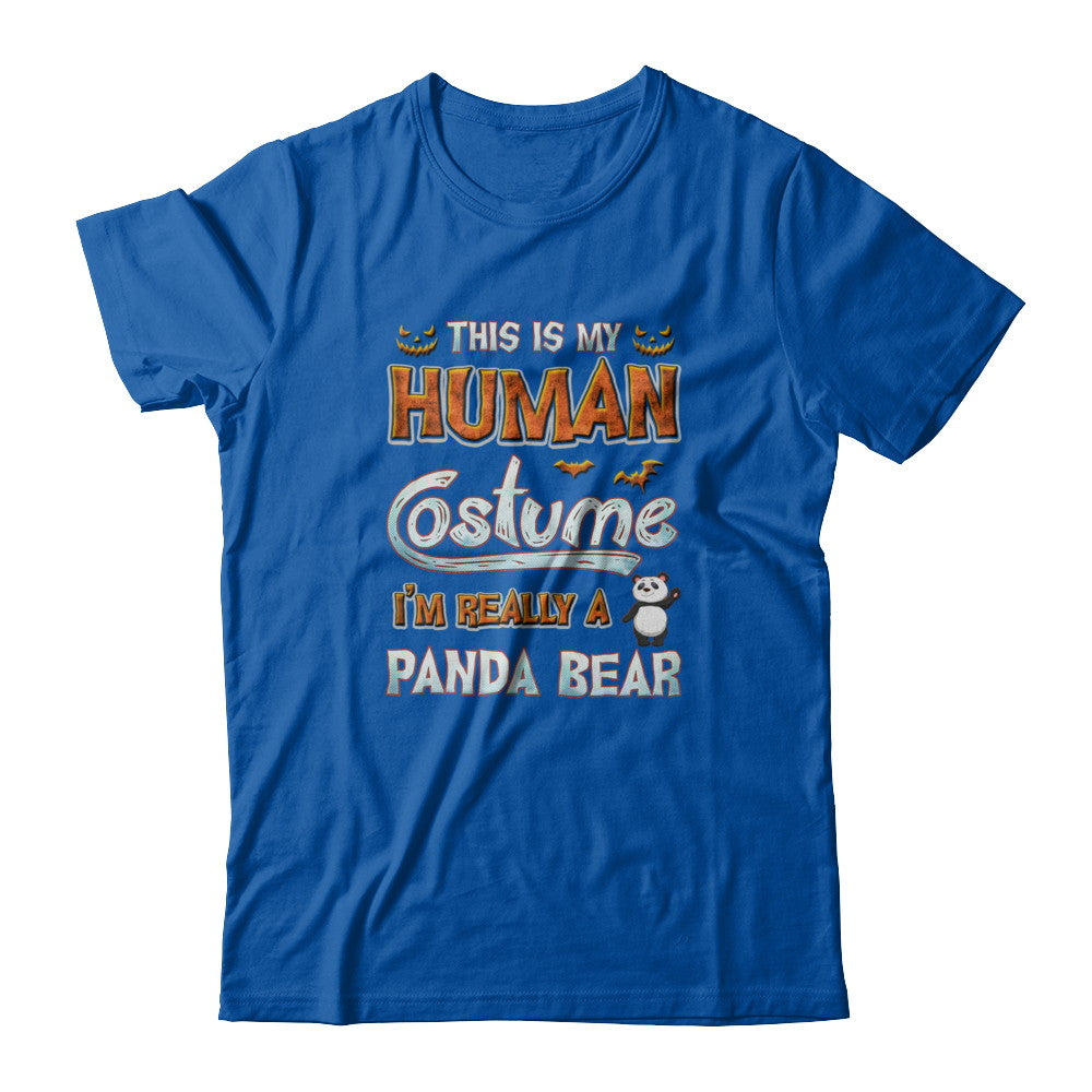 Panda Halloween My Human Costume I'm Really A Panda T-Shirt & Tank Top | Teecentury.com