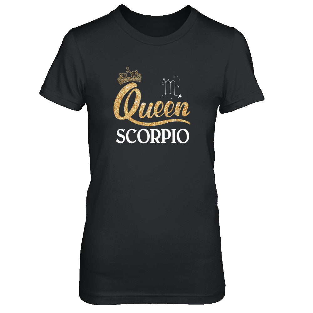 Queen Scorpio Zodiac October November Birthday Gift T-Shirt & Tank Top | Teecentury.com