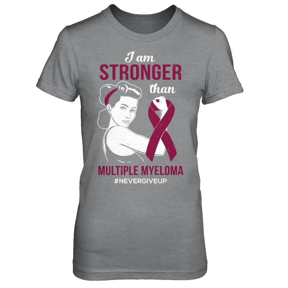I Am Stronger Than Multiple Myeloma Awareness Support T-Shirt & Hoodie | Teecentury.com