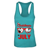 July In Christmas Santa Hat Sunglasses Summer Vacation T-Shirt & Tank Top | Teecentury.com
