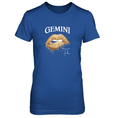 Gemini Zodiac May June Birthday Gift Golden Lipstick T-Shirt & Tank Top | Teecentury.com