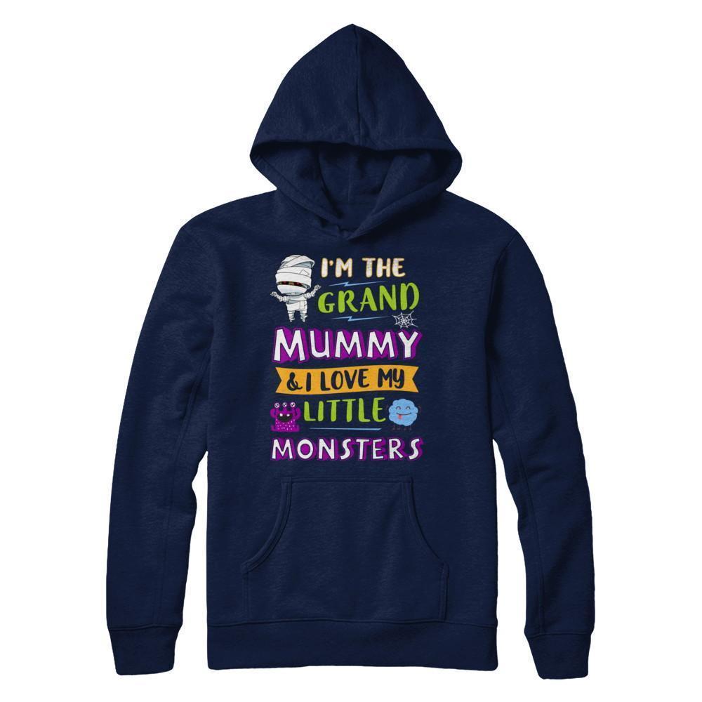 Halloween I'm The Grand Mummy And I Love My Little Monsters T-Shirt & Hoodie | Teecentury.com