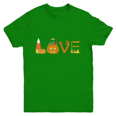 I Love Candy Funny Candy Corn Halloween Gift Youth Youth Shirt | Teecentury.com