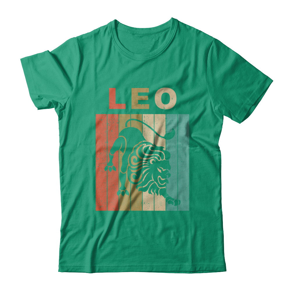 Vintage Leo Zodiac July August Birthday Gift T-Shirt & Hoodie | Teecentury.com