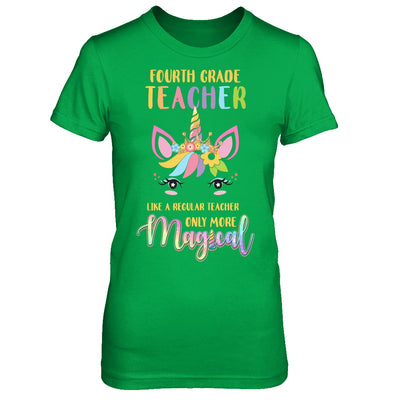 4th Fourth Grade Teacher Cute Magical Unicorn Gift T-Shirt & Hoodie | Teecentury.com